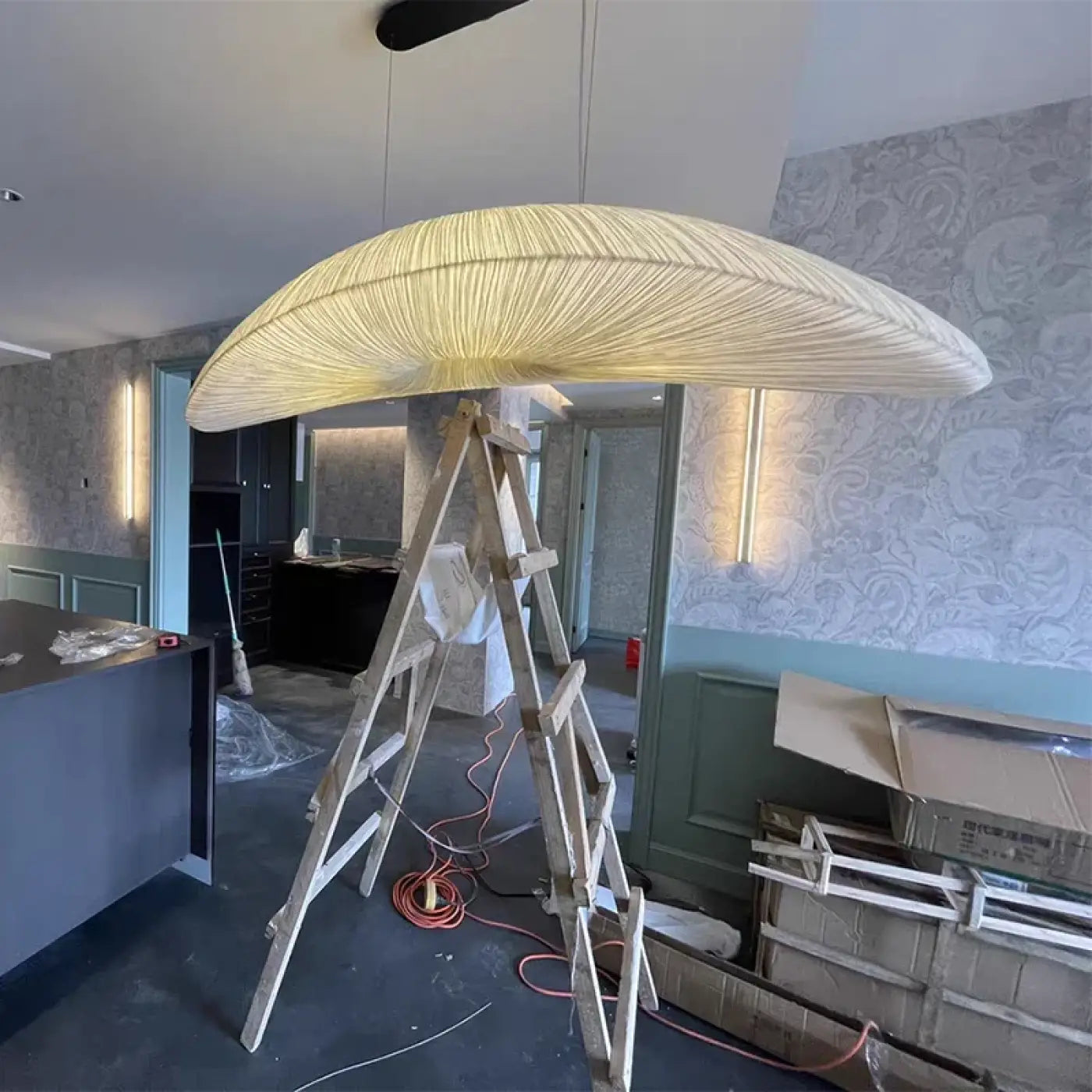 Suspension Luminaire Moderne en Tissu - Pliged