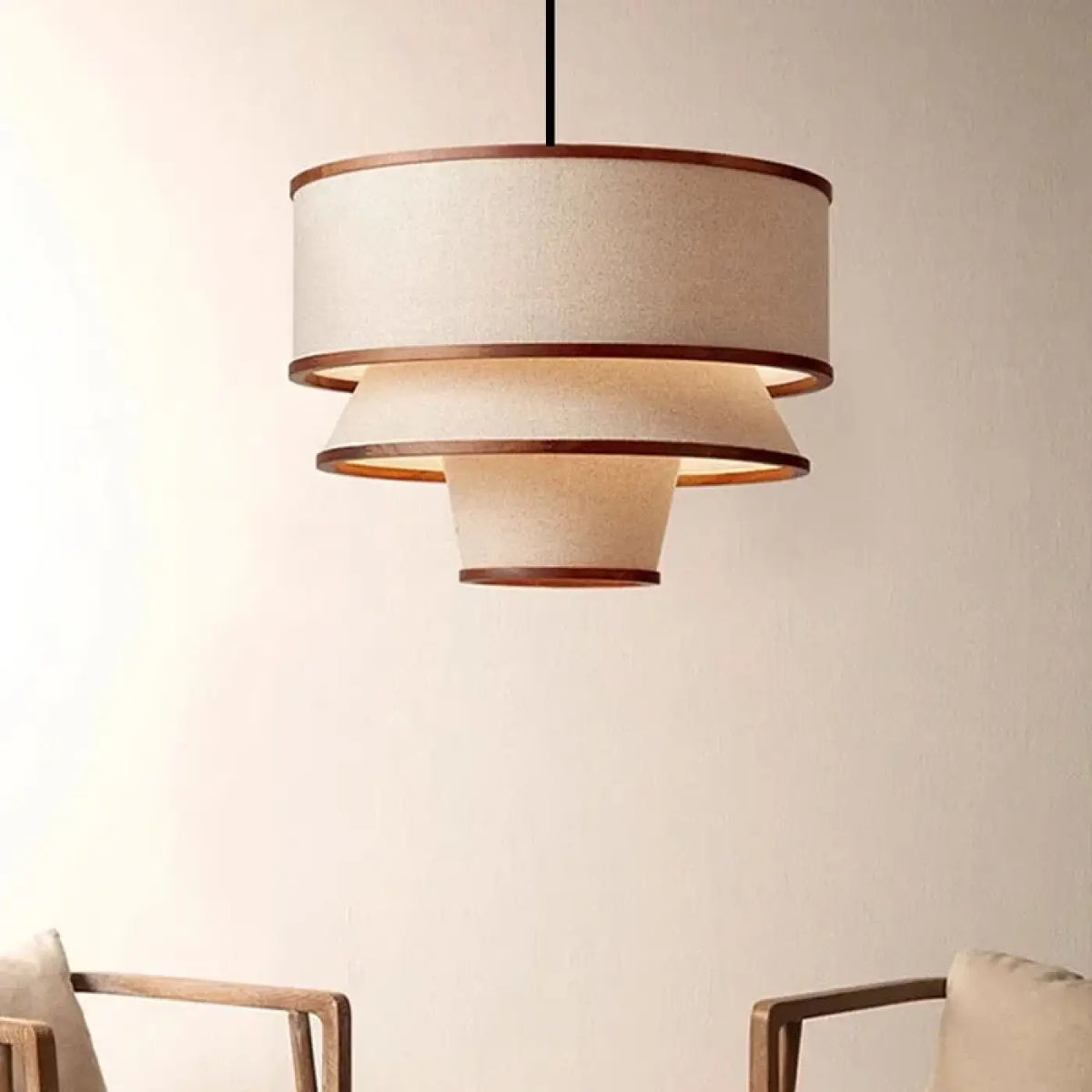 Suspension Luminaire Moderne en Tissu - Lussi