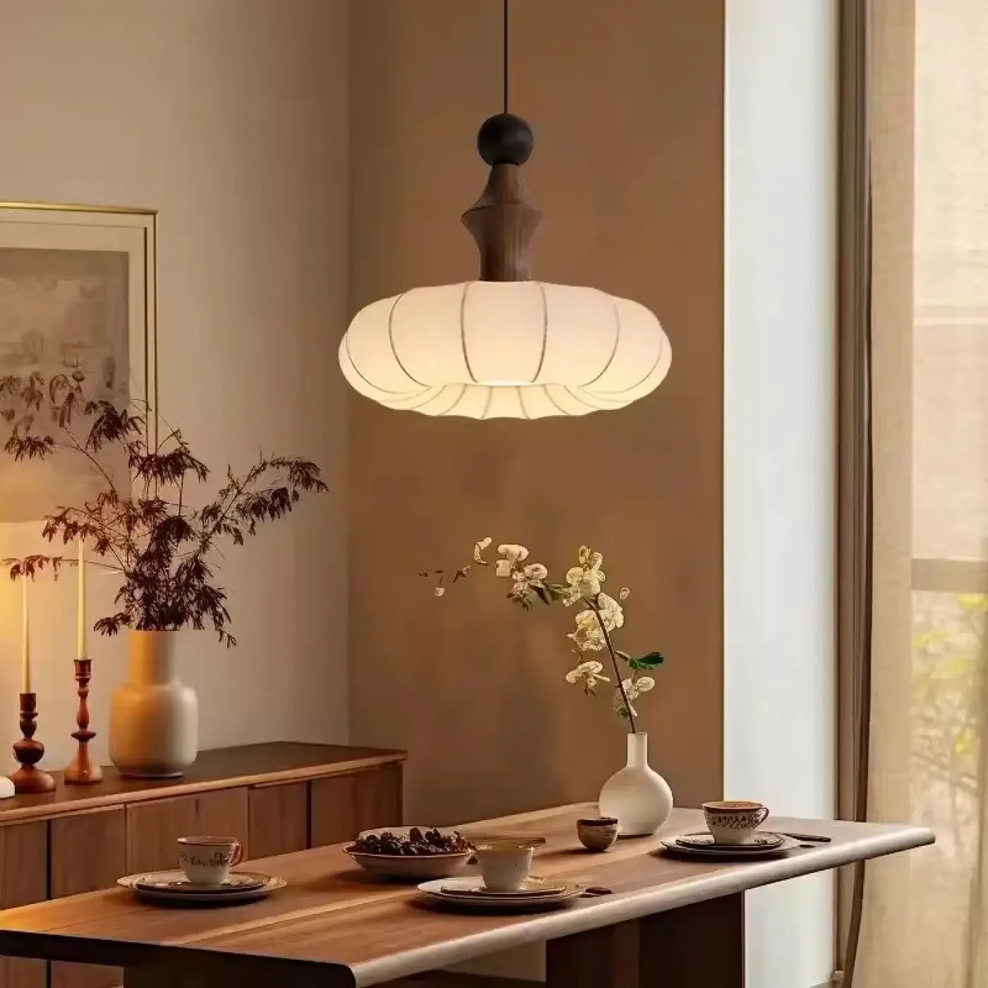 Suspension Luminaire Moderne en Tissu - Ceplis
