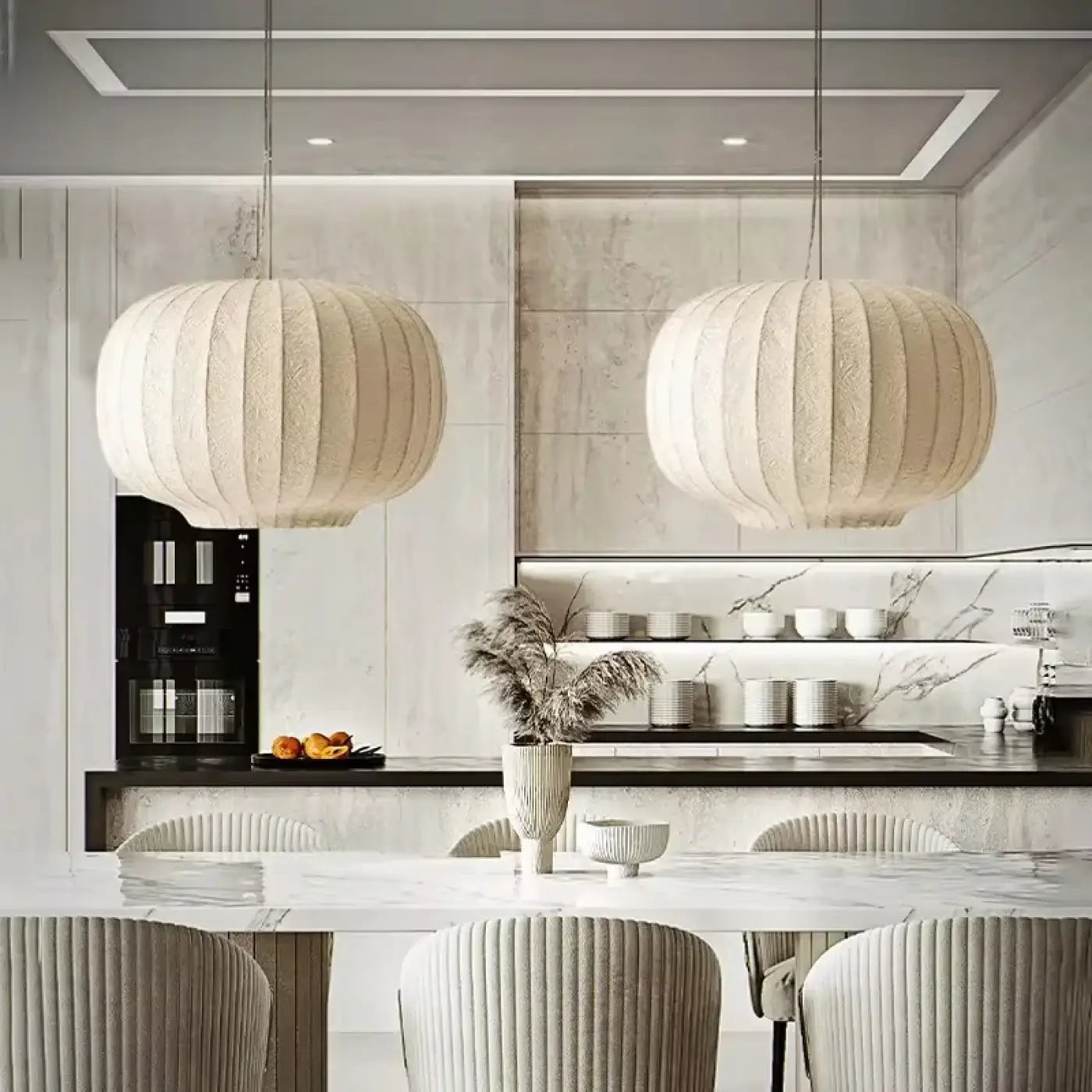 Suspension Luminaire Moderne en Tissu - Gaspli