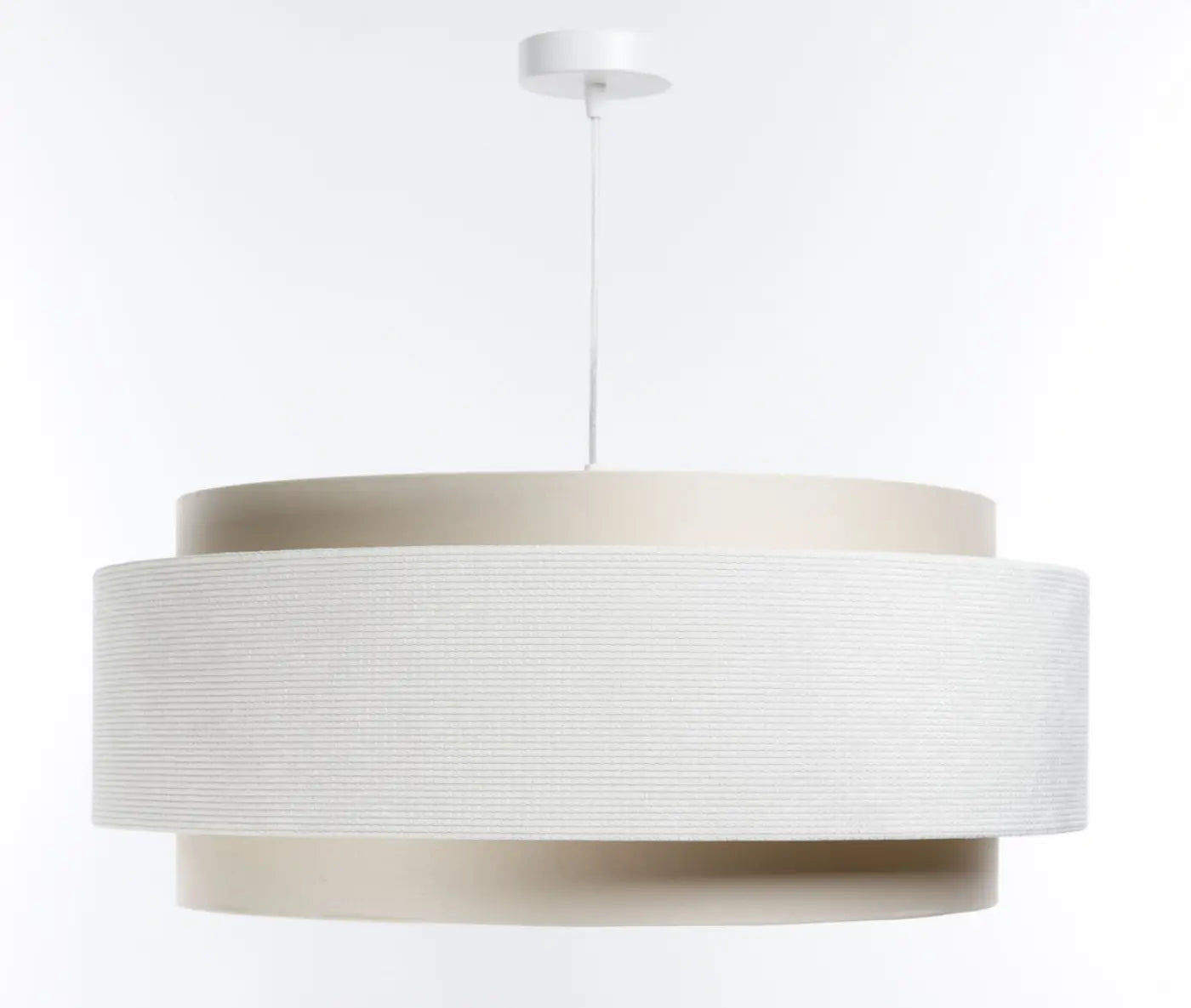 Suspension Luminaire Moderne en Tissu - Doblo Classic (Crème)
