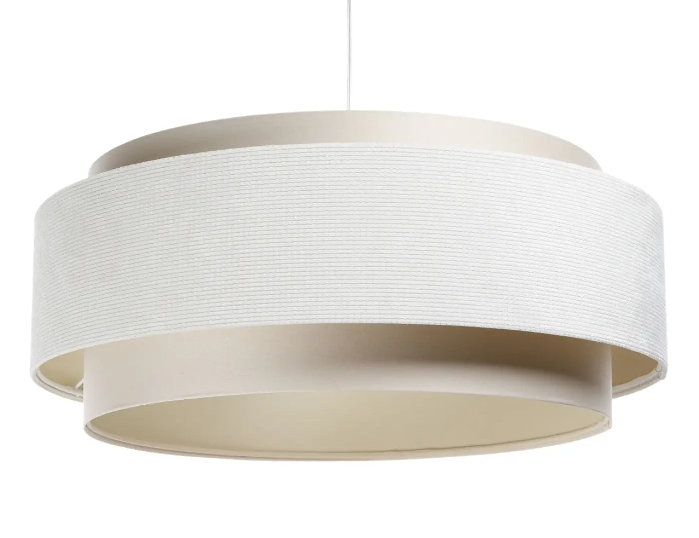 Suspension Luminaire Moderne en Tissu - Doblo Classic (Crème)