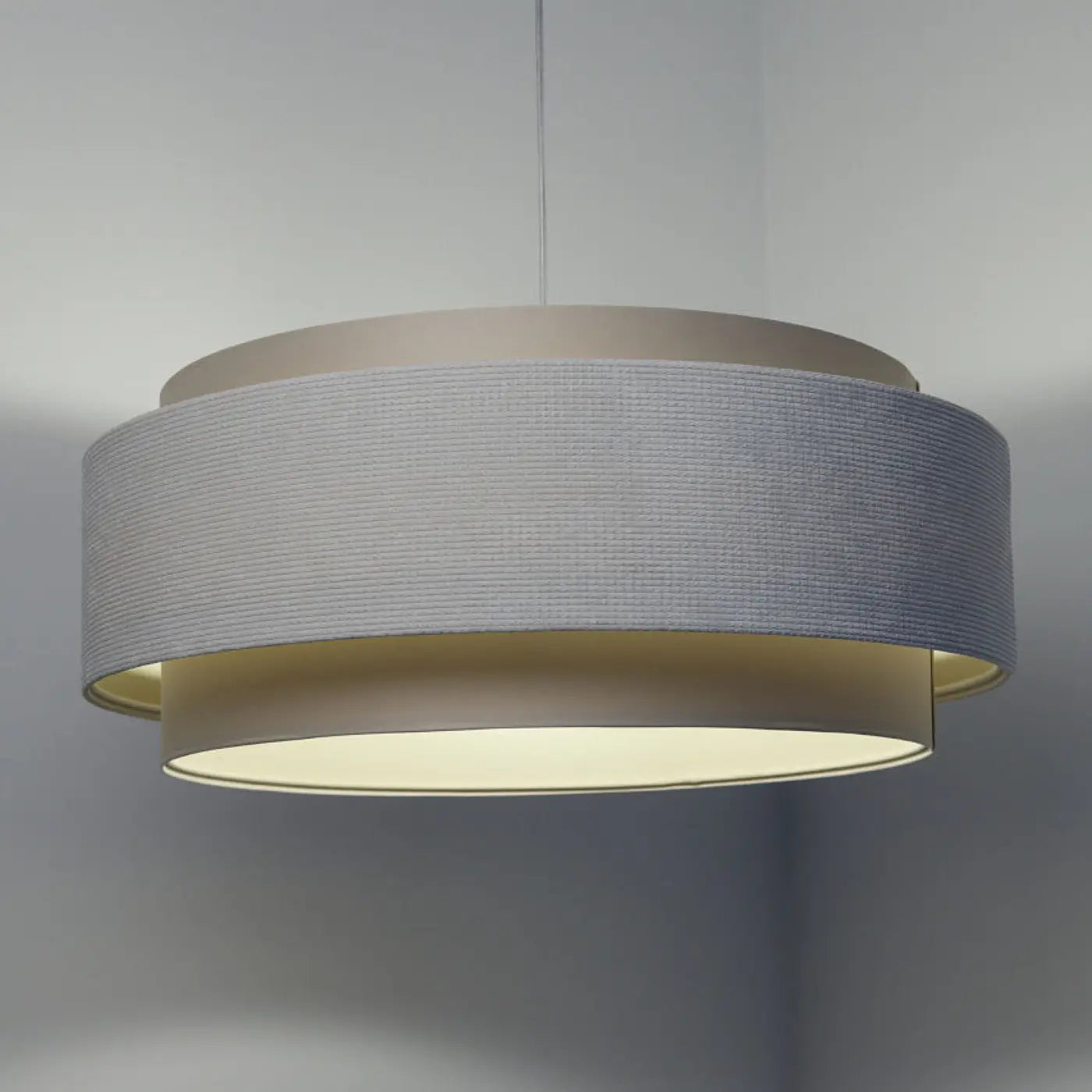 Suspension Luminaire Moderne en Tissu - Doblo Classic (Crème)