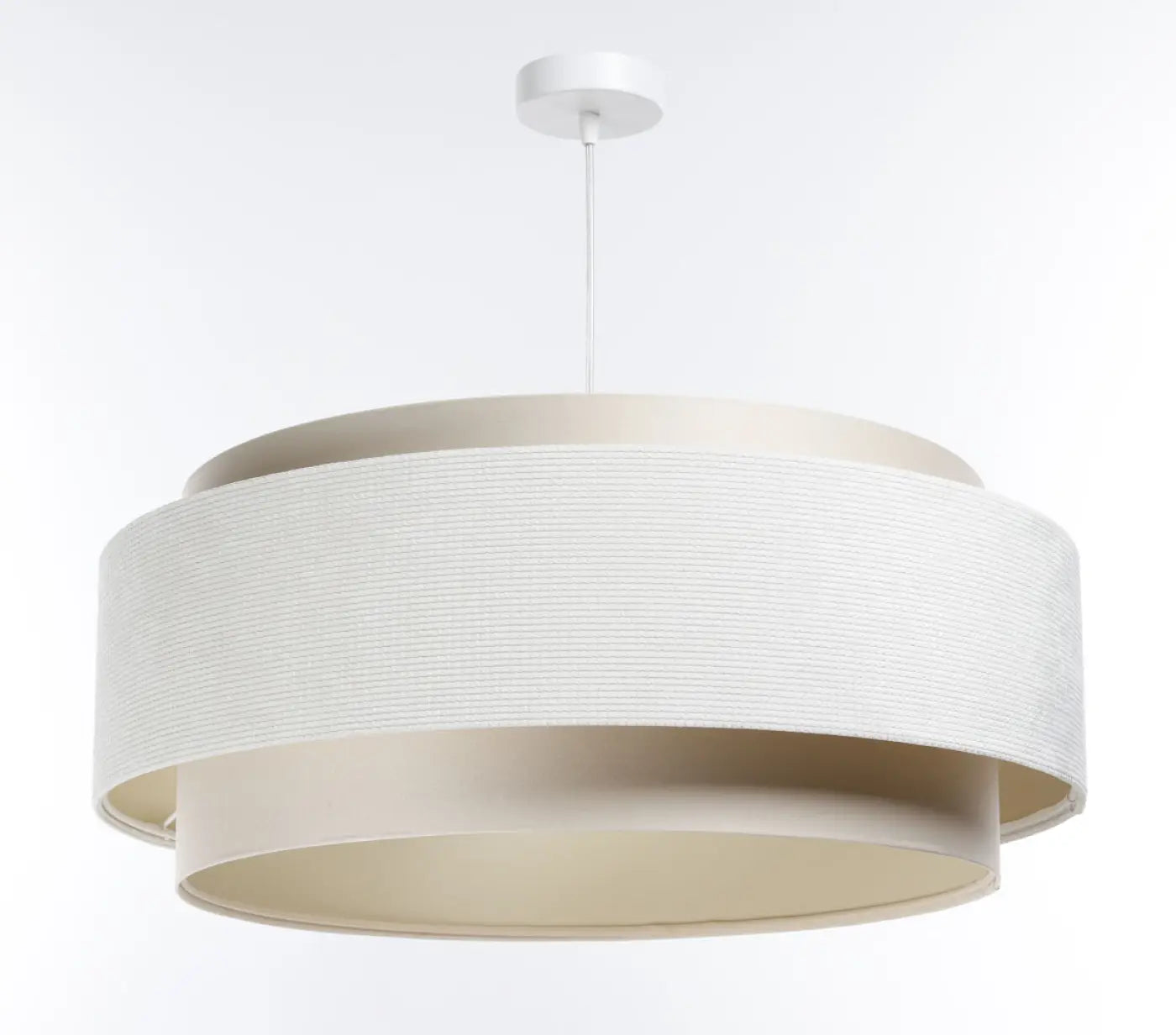 Suspension Luminaire Moderne en Tissu - Doblo Classic (Crème)
