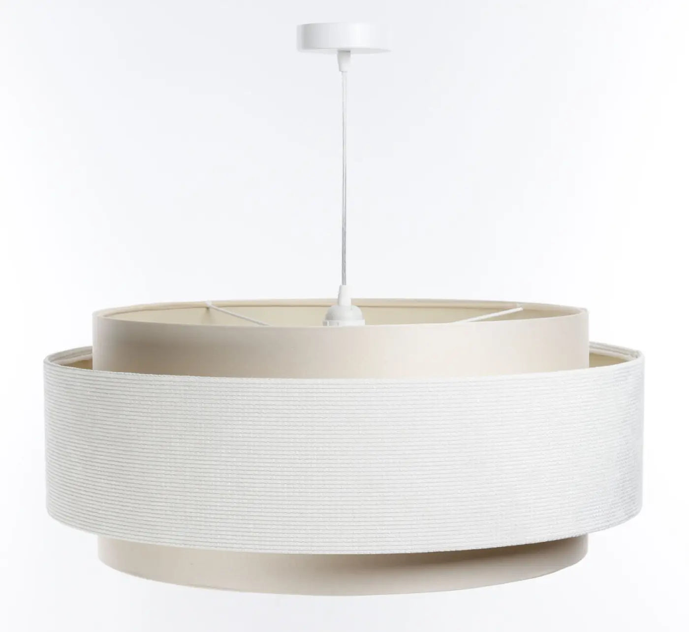 Suspension Luminaire Moderne en Tissu - Doblo Classic (Crème)