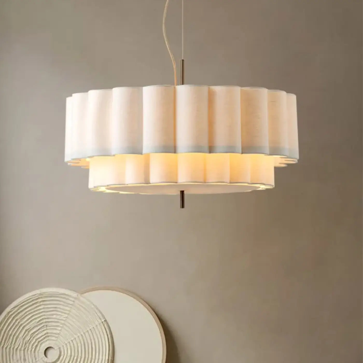 Suspension Luminaire Moderne en Tissu - Minabe