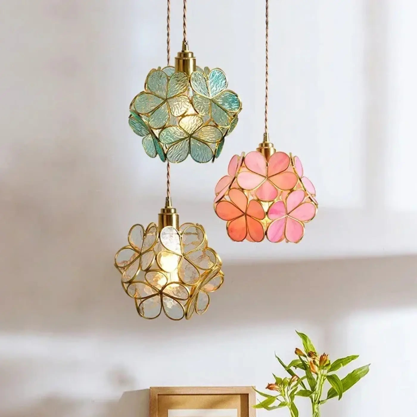 Suspension Luminaire Moderne en Verre - Floreal