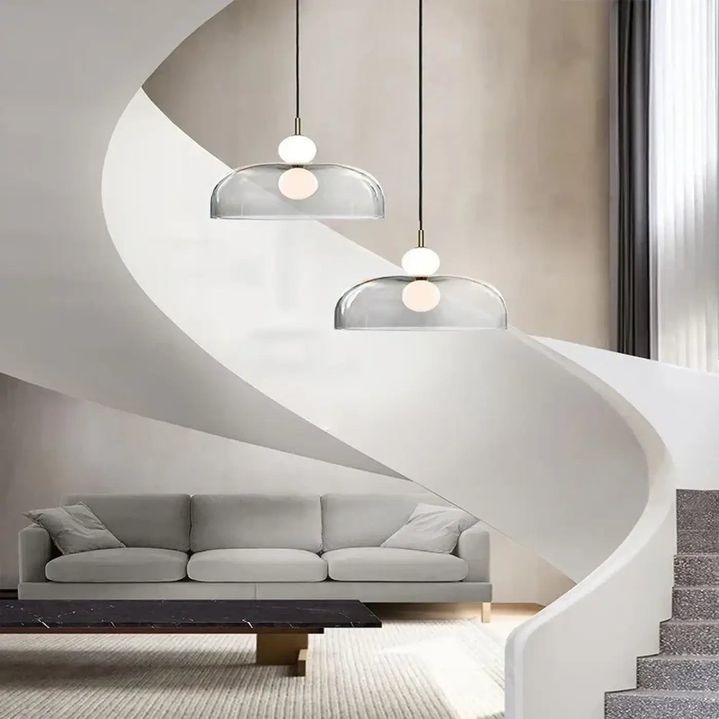 Suspension Luminaire Moderne en Verre - Taonu