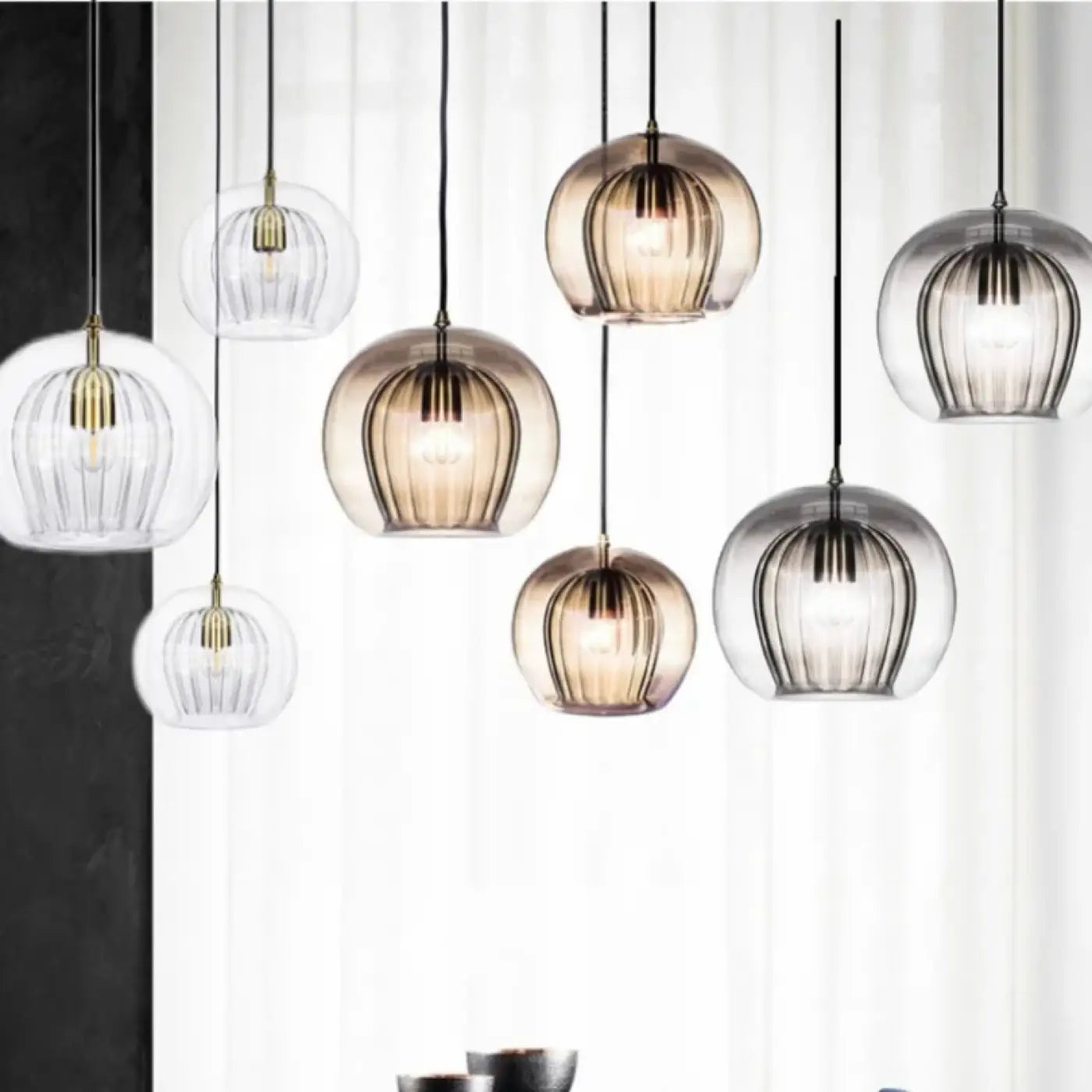 Suspension Luminaire Moderne en Verre - Sayes