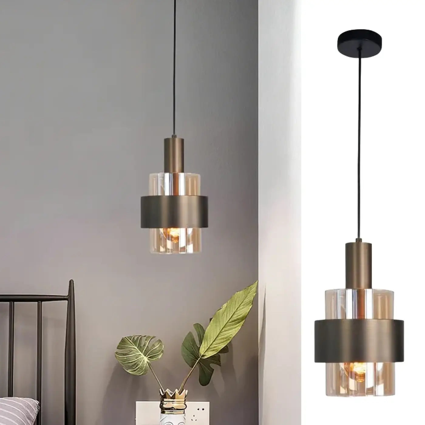 Suspension Luminaire Moderne en Verre - Cily