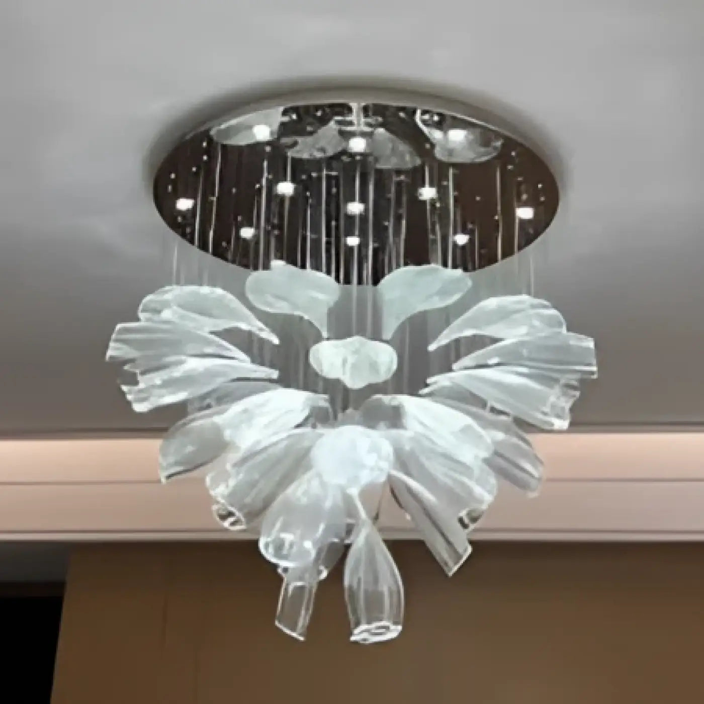 Suspension Luminaire Moderne en Verre - Crystalia