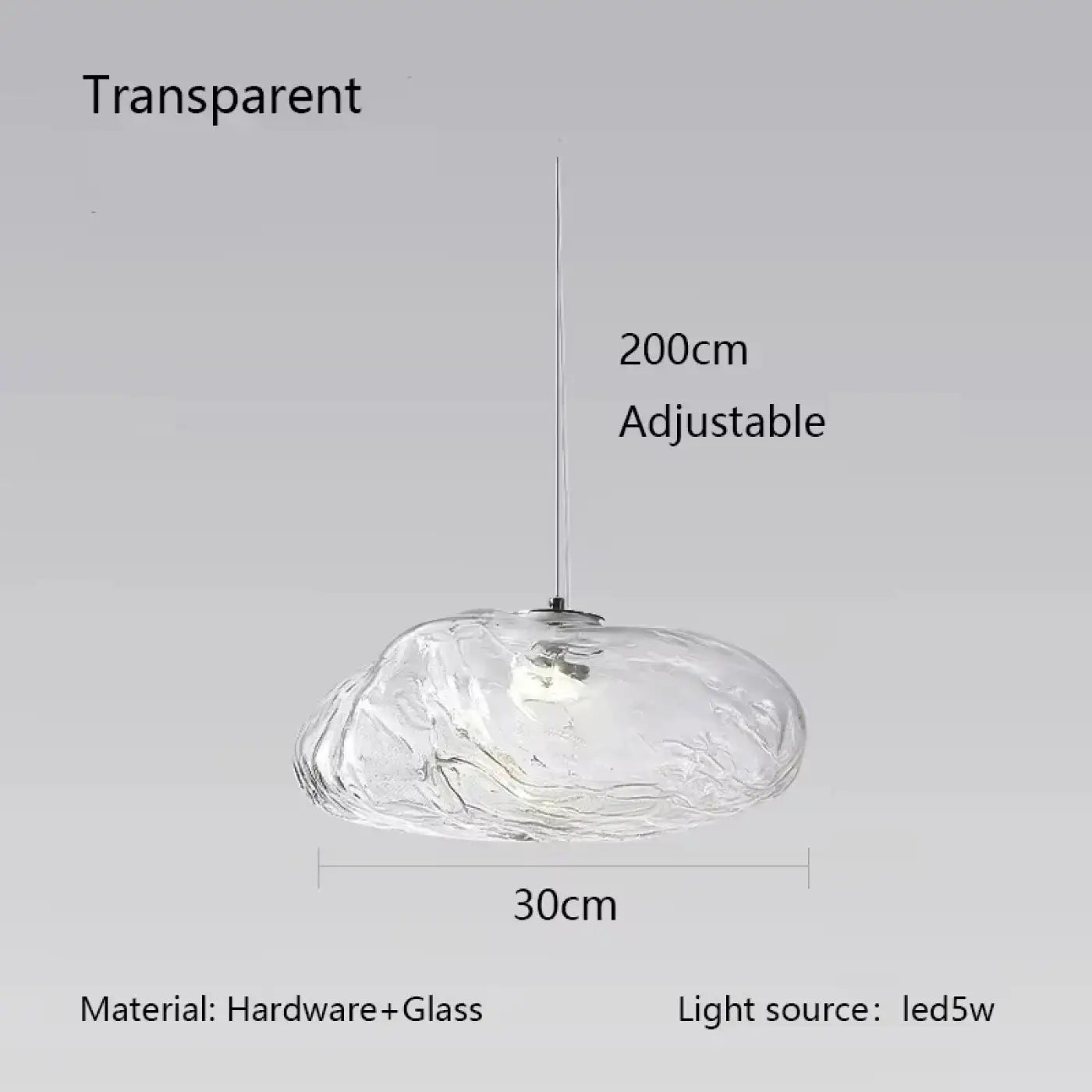 Suspension Luminaire Moderne en Verre - Gancos