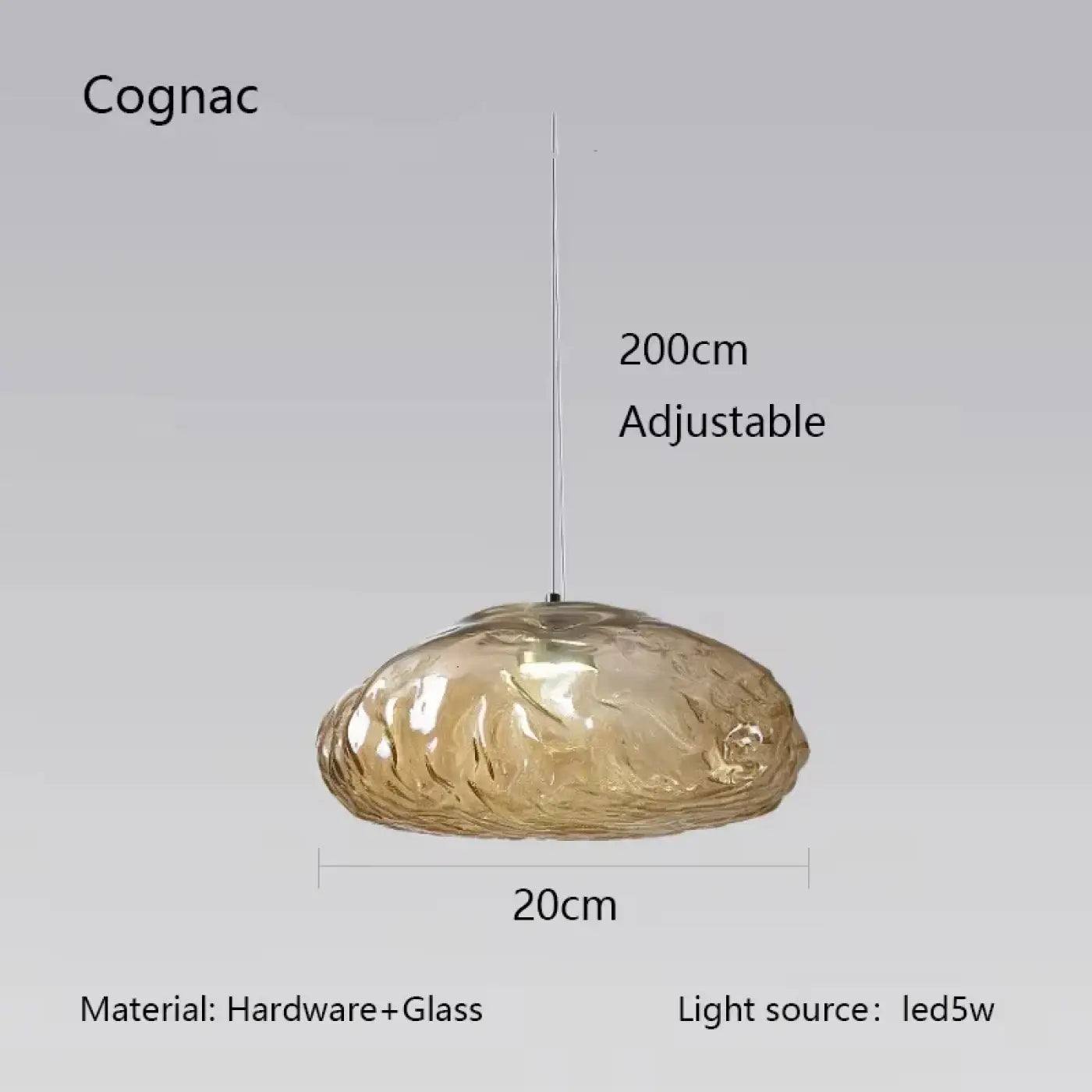 Suspension Luminaire Moderne en Verre - Gancos