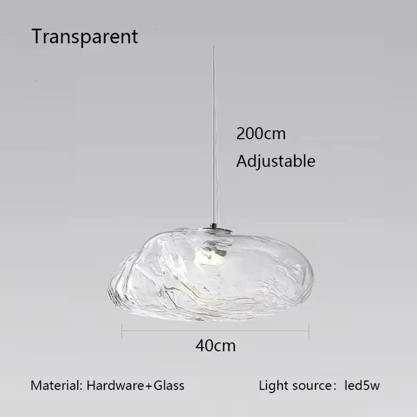 Suspension Luminaire Moderne en Verre - Gancos