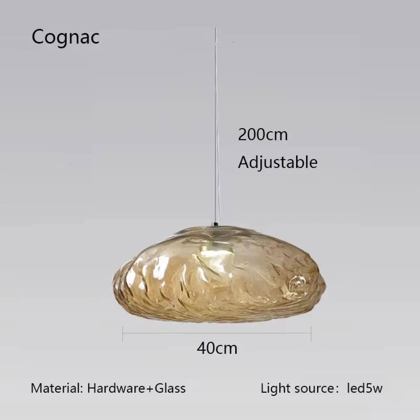Suspension Luminaire Moderne en Verre - Gancos