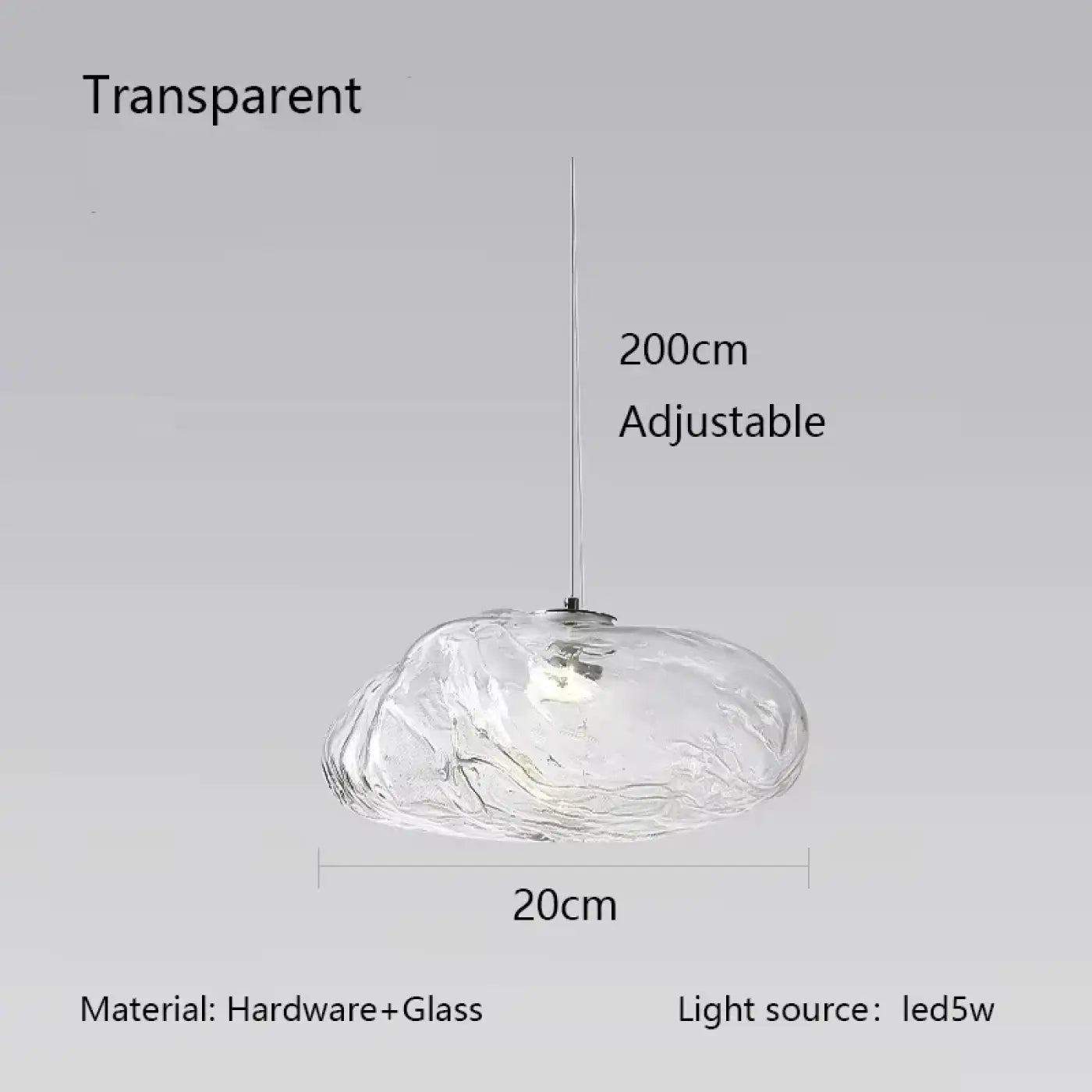 Suspension Luminaire Moderne en Verre - Gancos