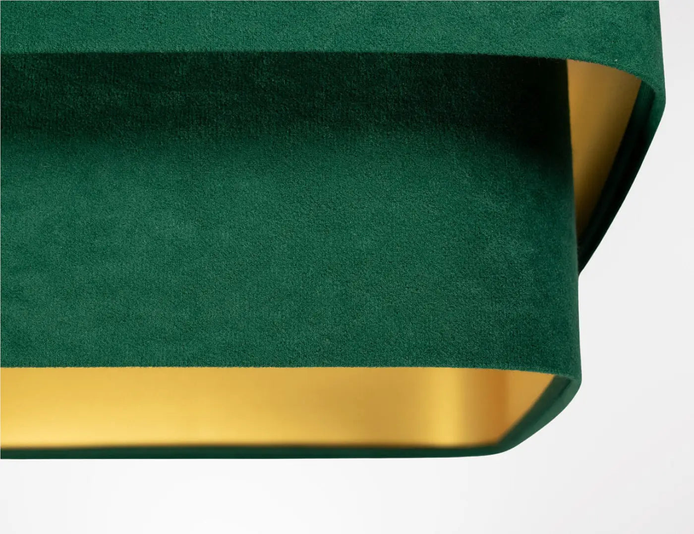 Suspension Luminaire Moderne - Kwadro Duo Velour (Vert)