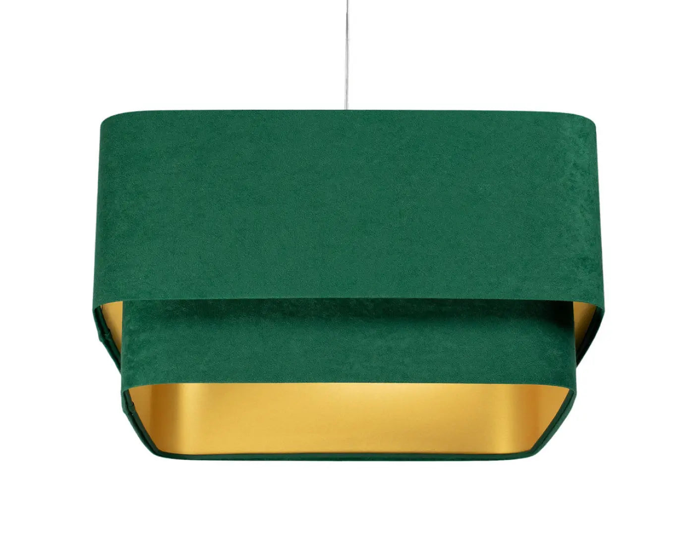 Suspension Luminaire Moderne - Kwadro Duo Velour (Vert)