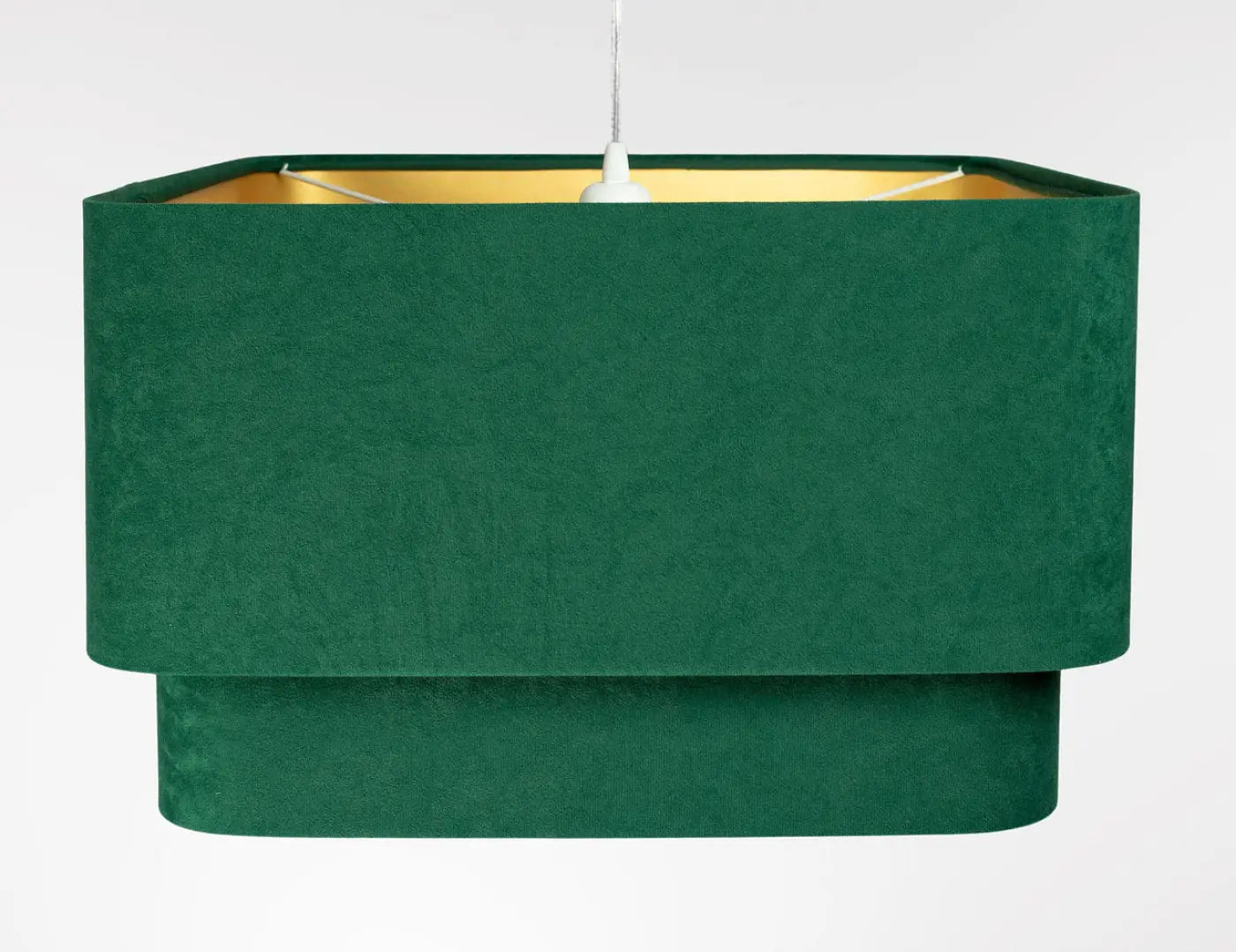 Suspension Luminaire Moderne - Kwadro Duo Velour (Vert)