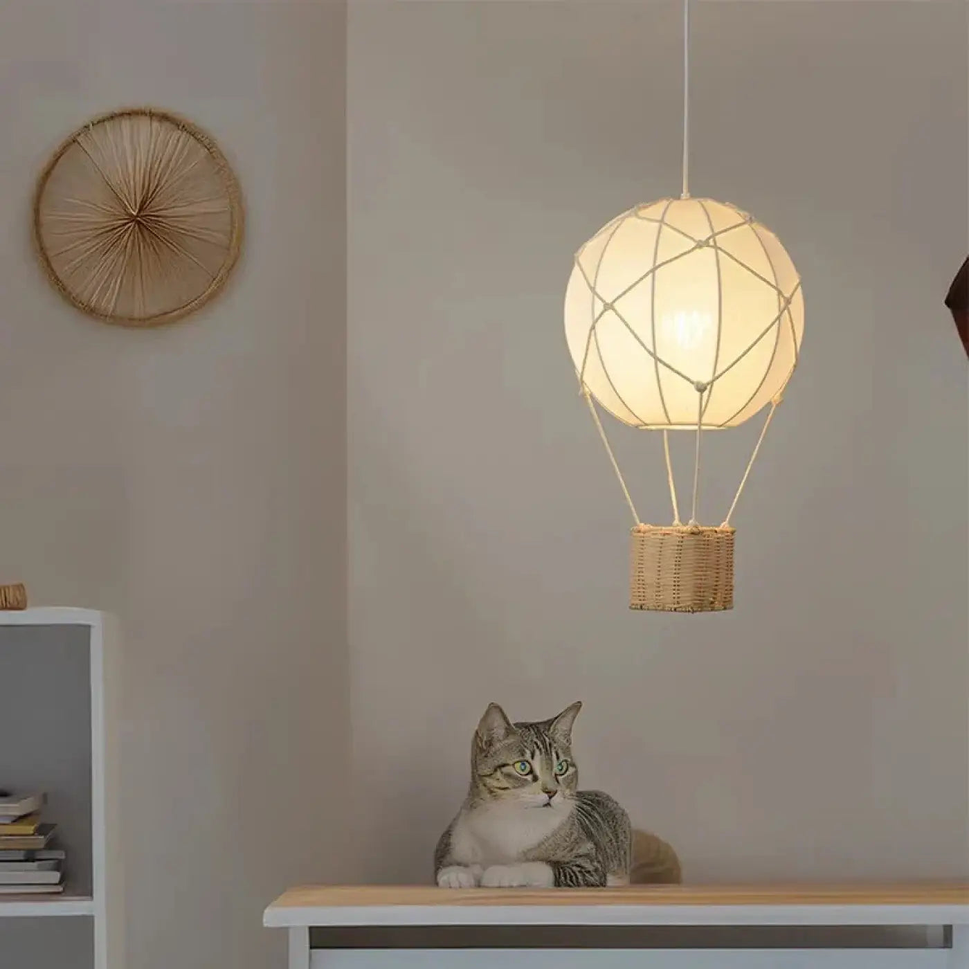 Suspension Luminaire Design en Rotin - Fiere