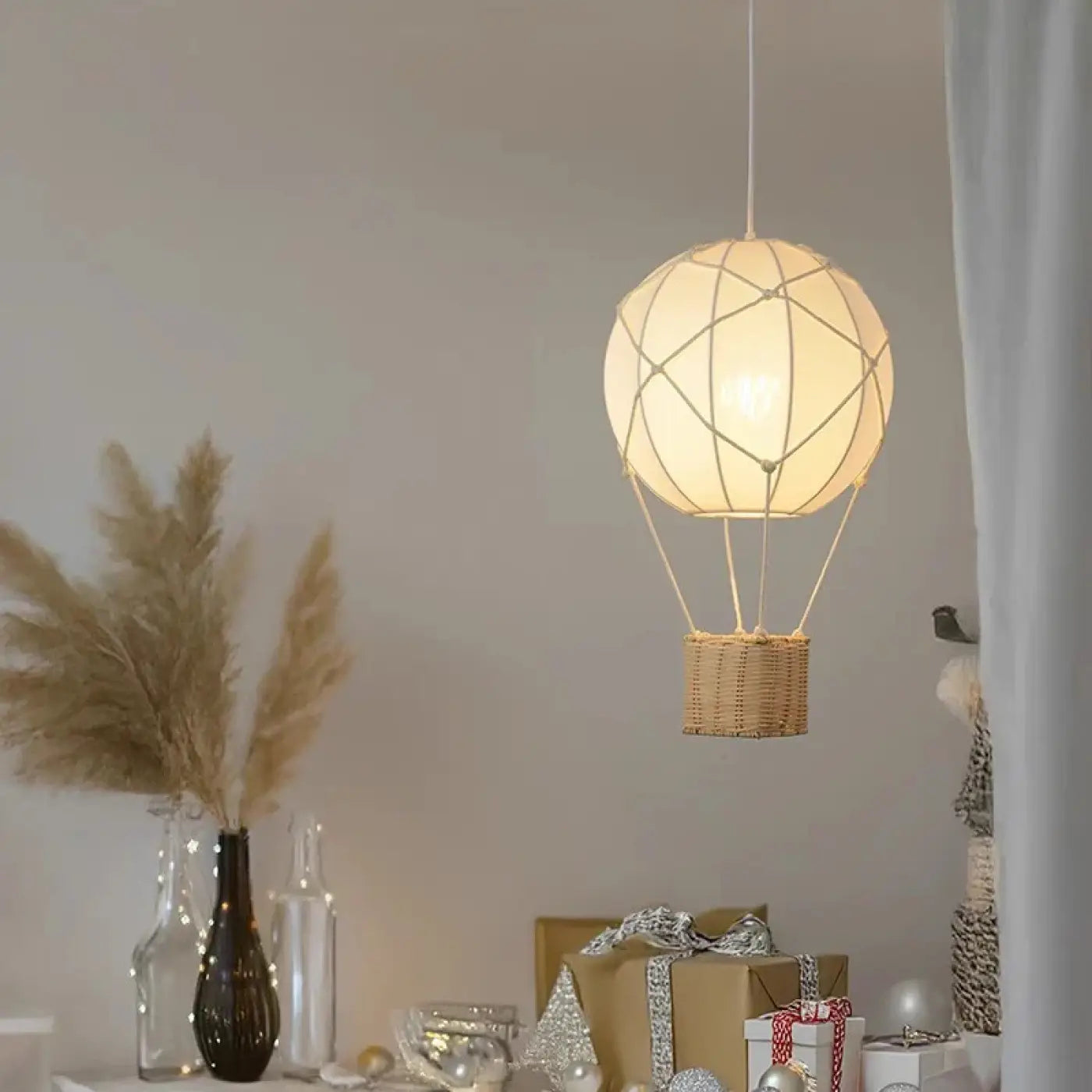 Suspension Luminaire Design en Rotin - Fiere