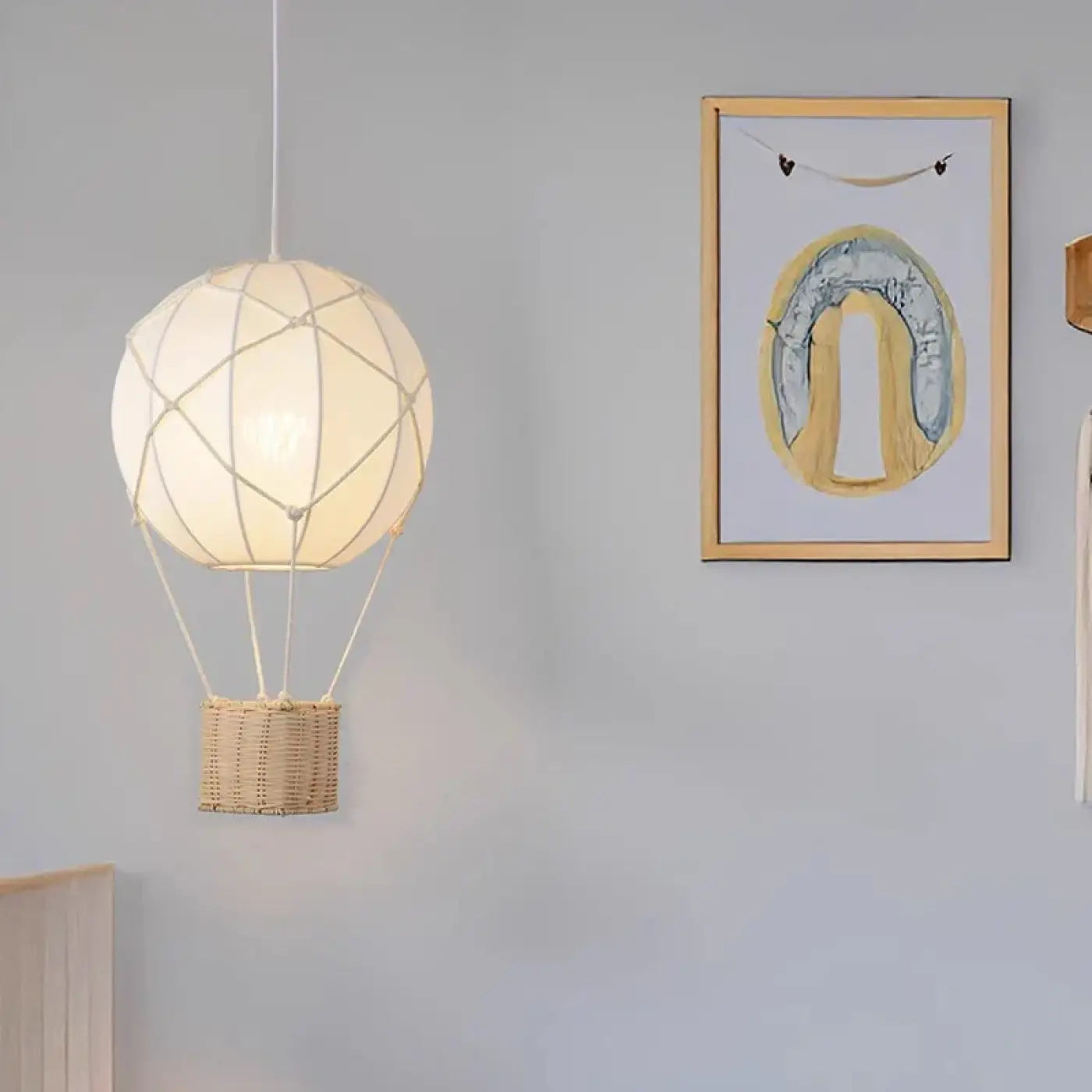 Suspension Luminaire Design en Rotin - Fiere