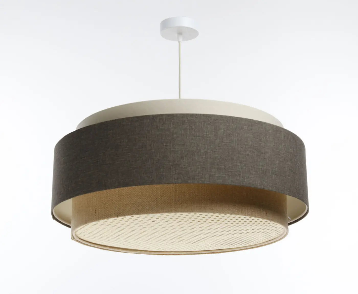 Suspension Luminaire Chic - Doblo Boho Elegant (Beige/ Graphite/ Ecru)