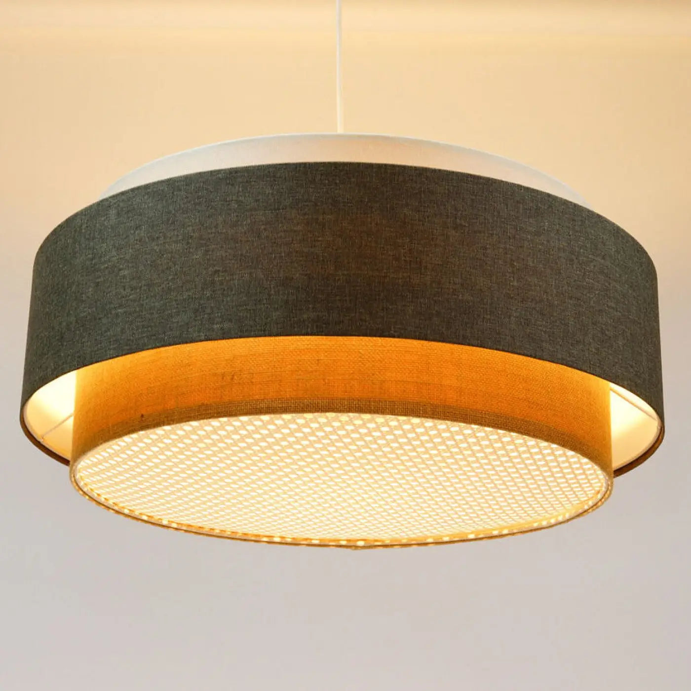 Suspension Luminaire Chic - Doblo Boho Elegant (Beige/ Graphite/ Ecru)