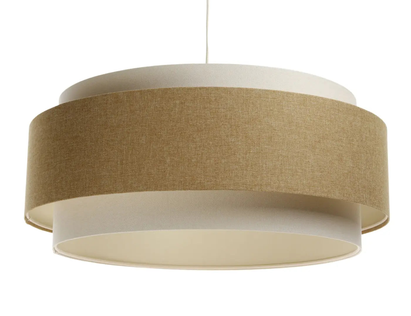 Suspension Luminaire Design - Doblo Boho Elegant (Moutarde/ Crème/ Ecru)