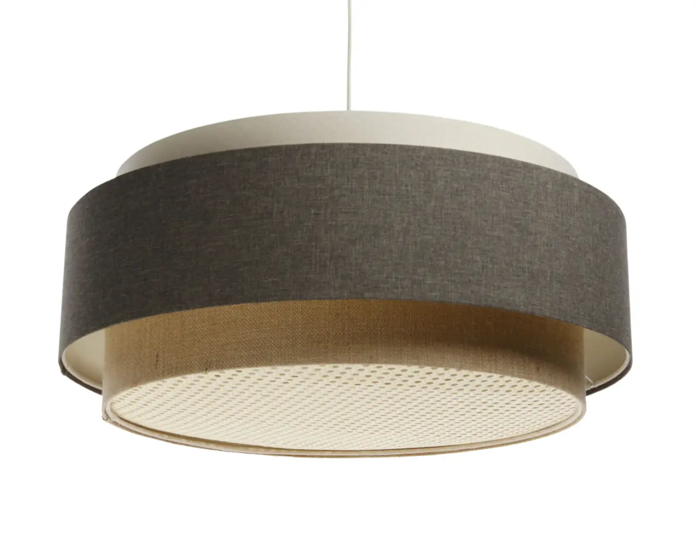 Suspension Luminaire Chic - Doblo Boho Elegant (Beige/ Graphite/ Ecru)