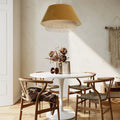 Suspension Luminaire Moderne en Rotin - Sensei Rattan (Moutarde)