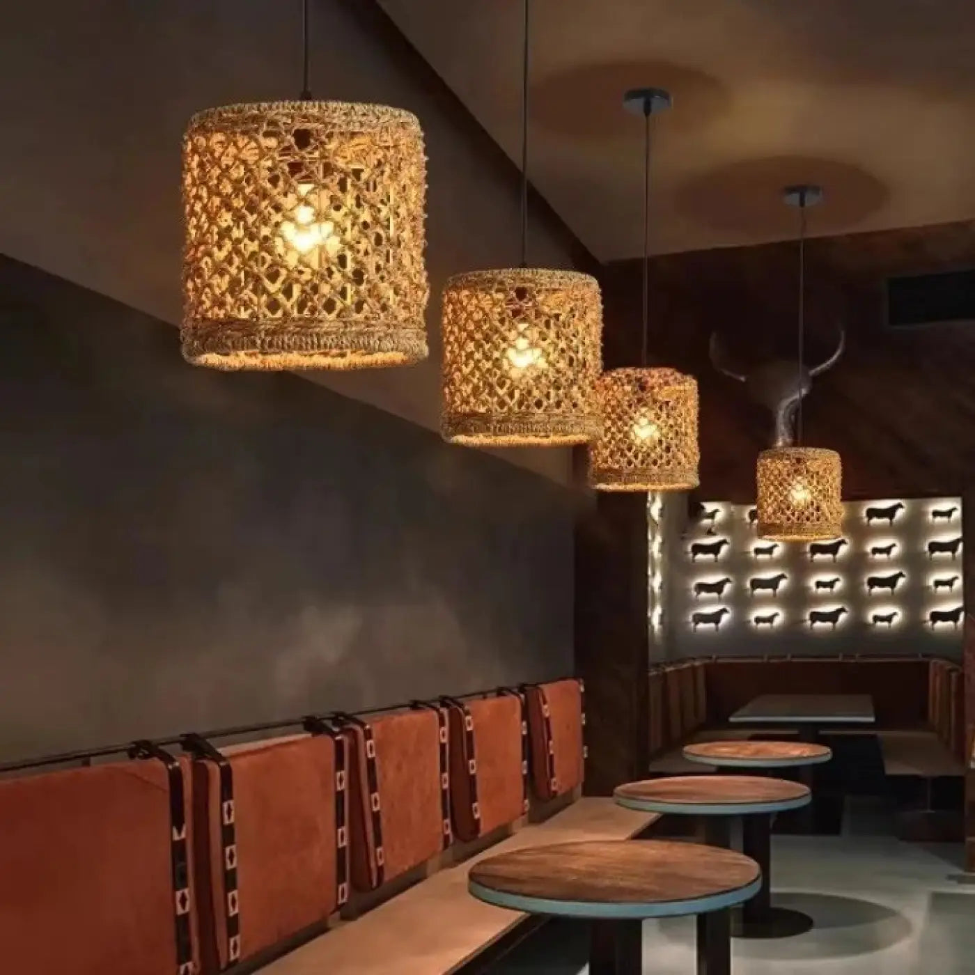 Suspension Luminaire Design en Rotin - Maïlo