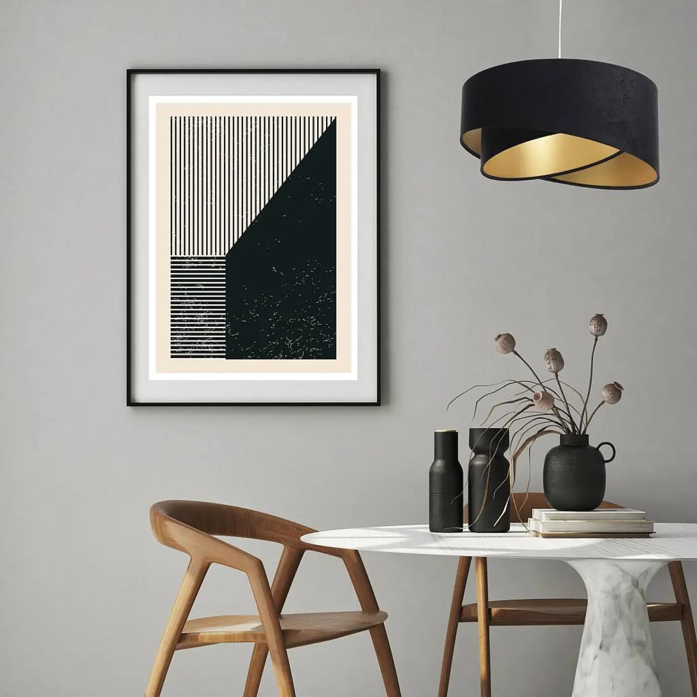 Suspension Luminaire Elegant - Galaxy Auric (Noir)