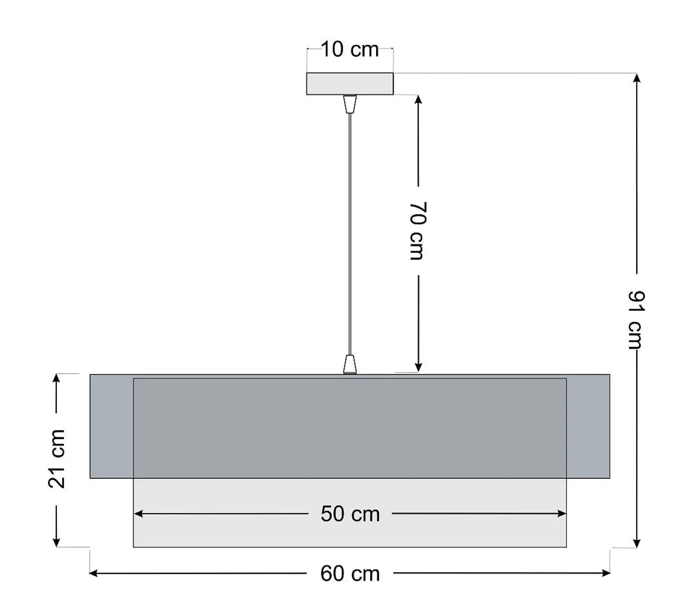 Suspension Luminaire - Duo (Noir/Argent)