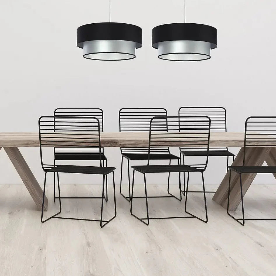 Suspension Luminaire - Duo (Noir/Argent)