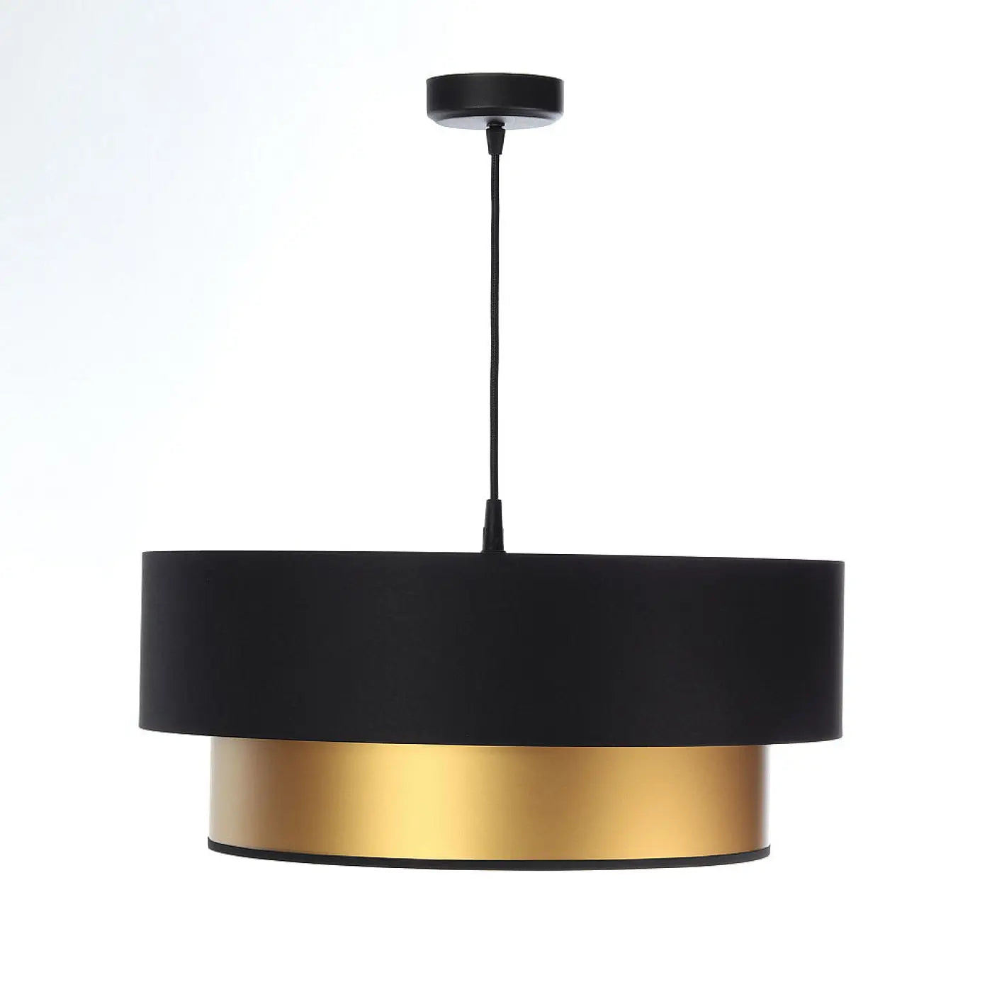 Suspension Luminaire Chic - Duo (Noir/Doré)