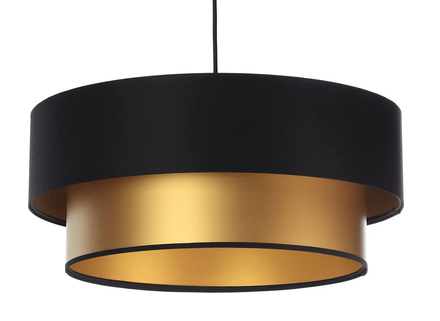 Suspension Luminaire Chic - Duo (Noir/Doré)