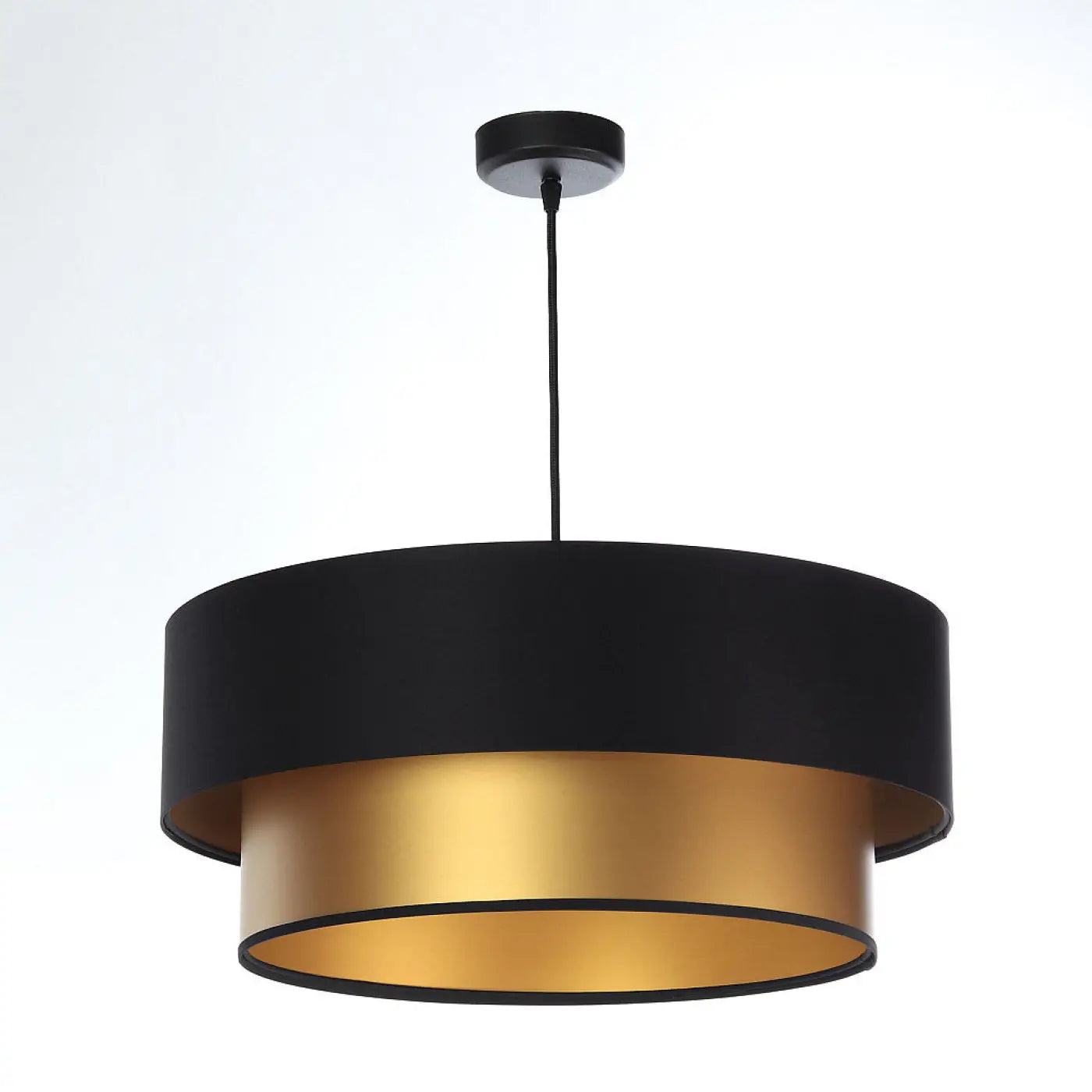 Suspension Luminaire Chic - Duo (Noir/Doré)