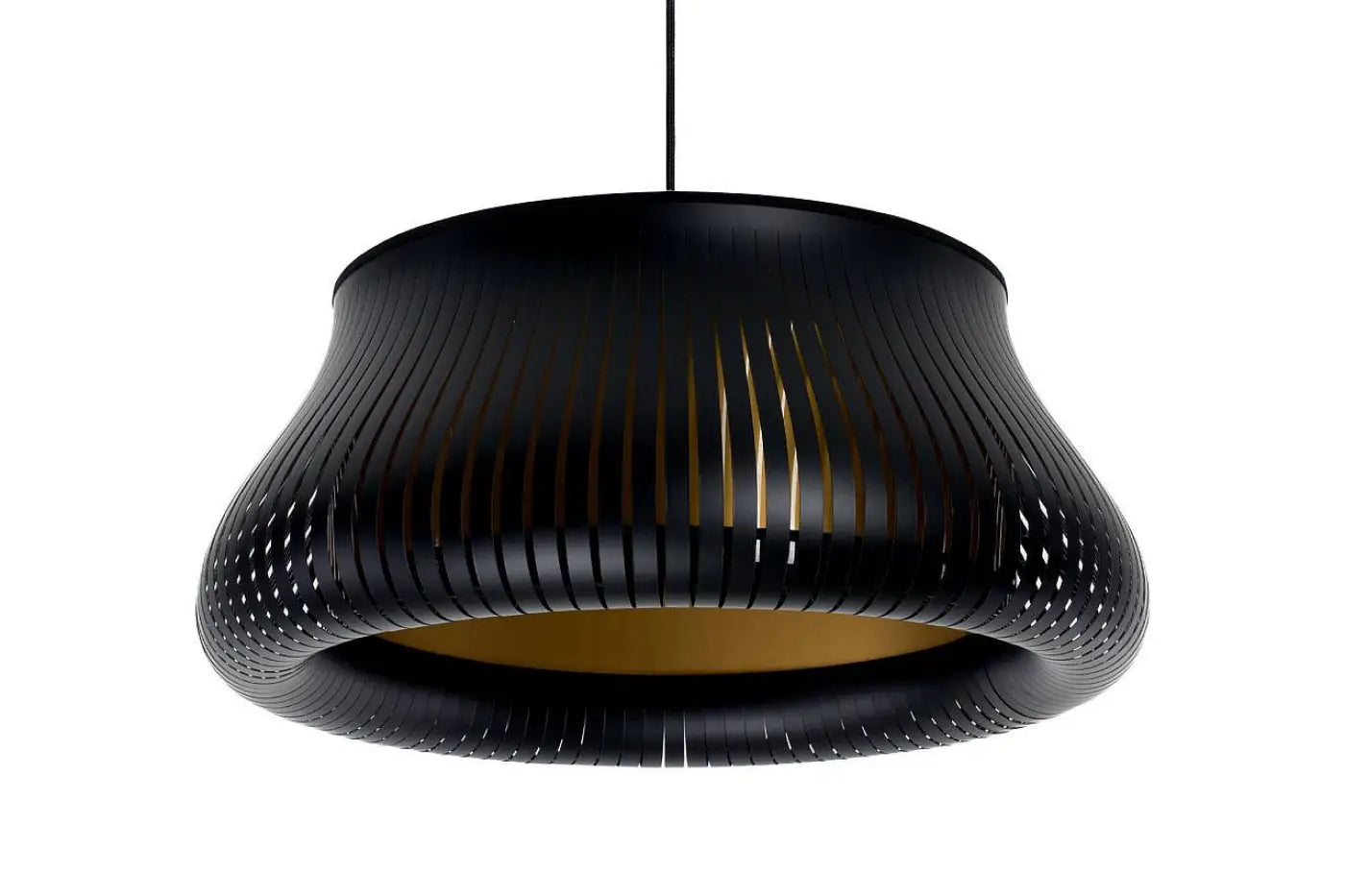 Suspension Luminaire Design - Oblo (Noir/Doré)