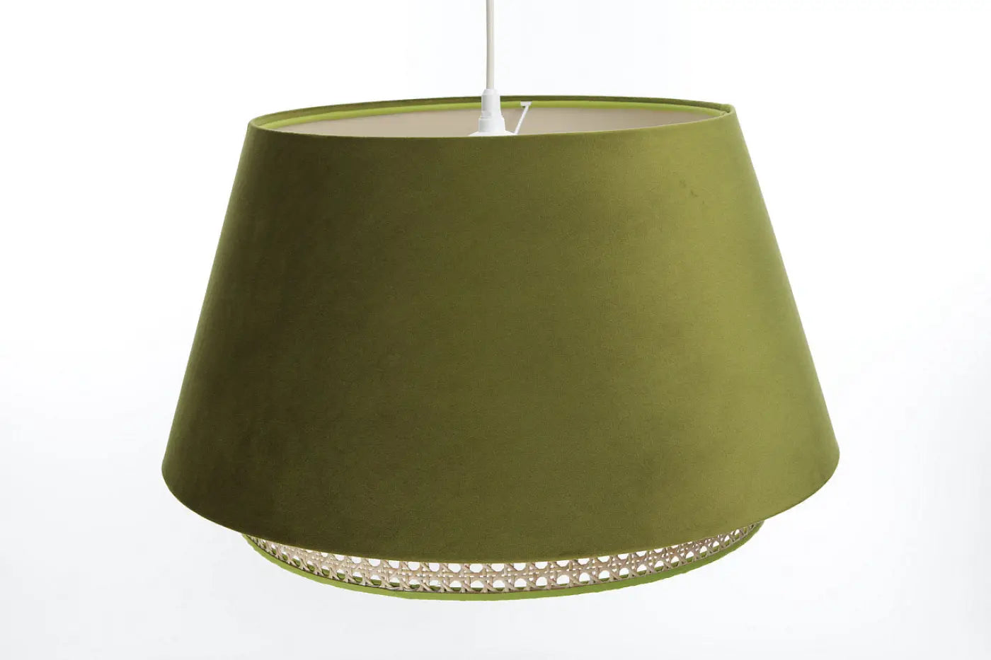 Suspension Luminaire Moderne en Rotin - Sensei Rattan (Olive)