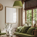 Suspension Luminaire Moderne en Rotin - Sensei Rattan (Olive)