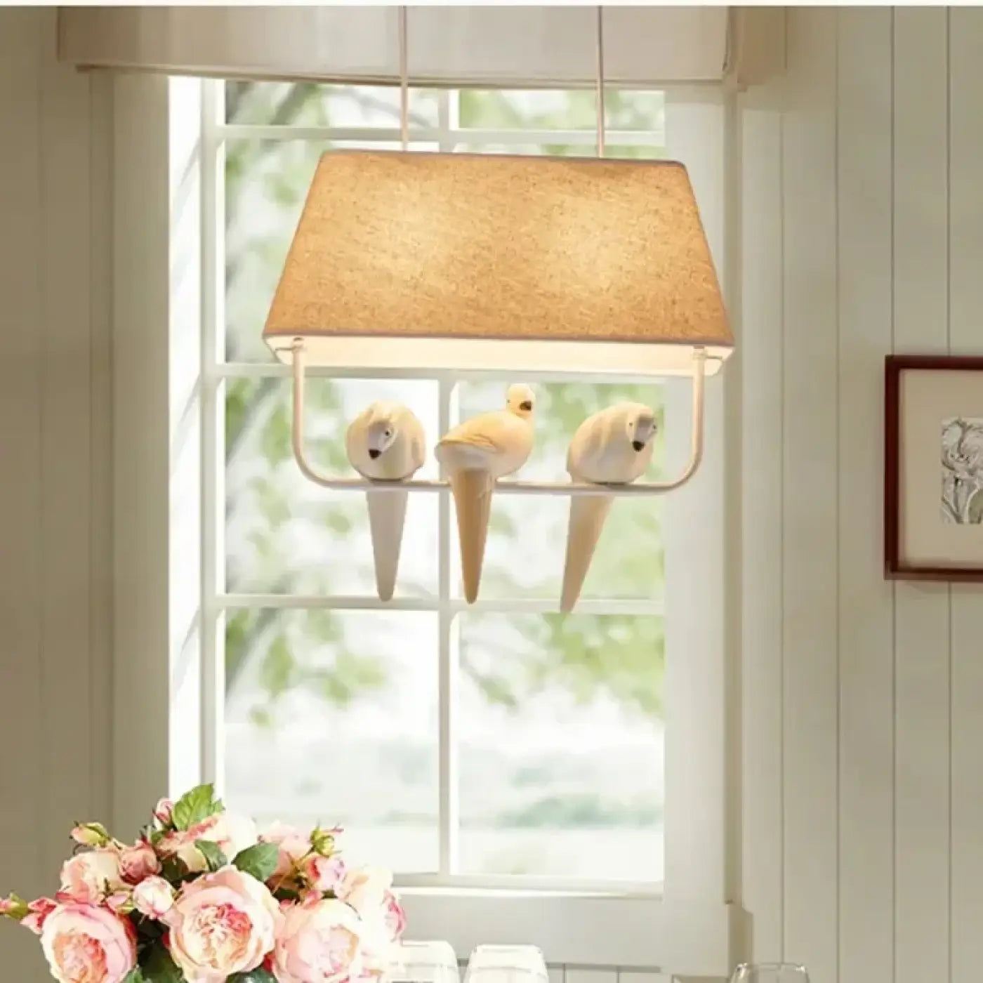 Suspension Luminaire en Tissu - Lumibird