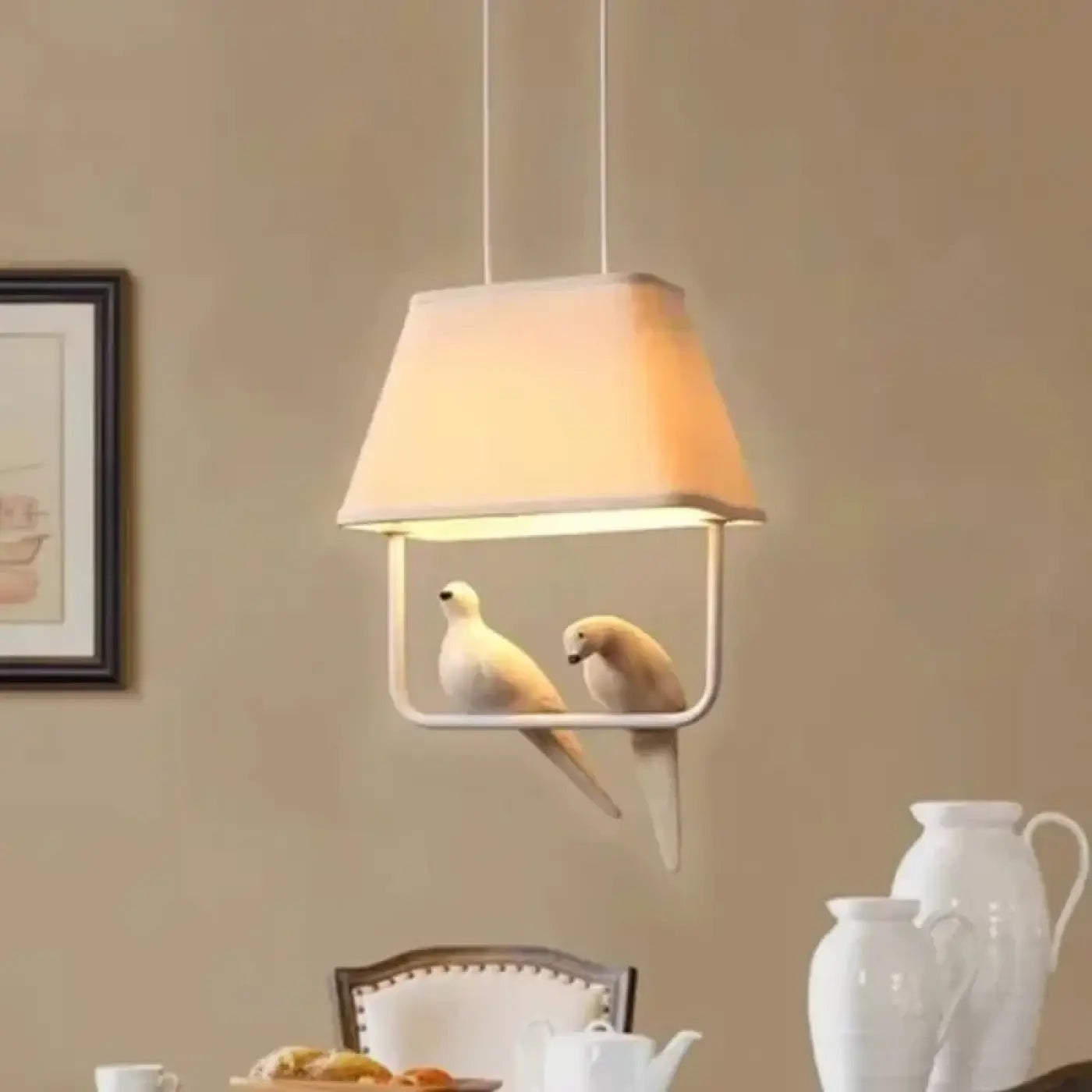 Suspension Luminaire en Tissu - Lumibird
