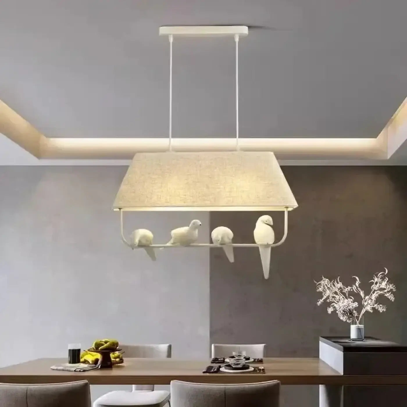 Suspension Luminaire en Tissu - Lumibird