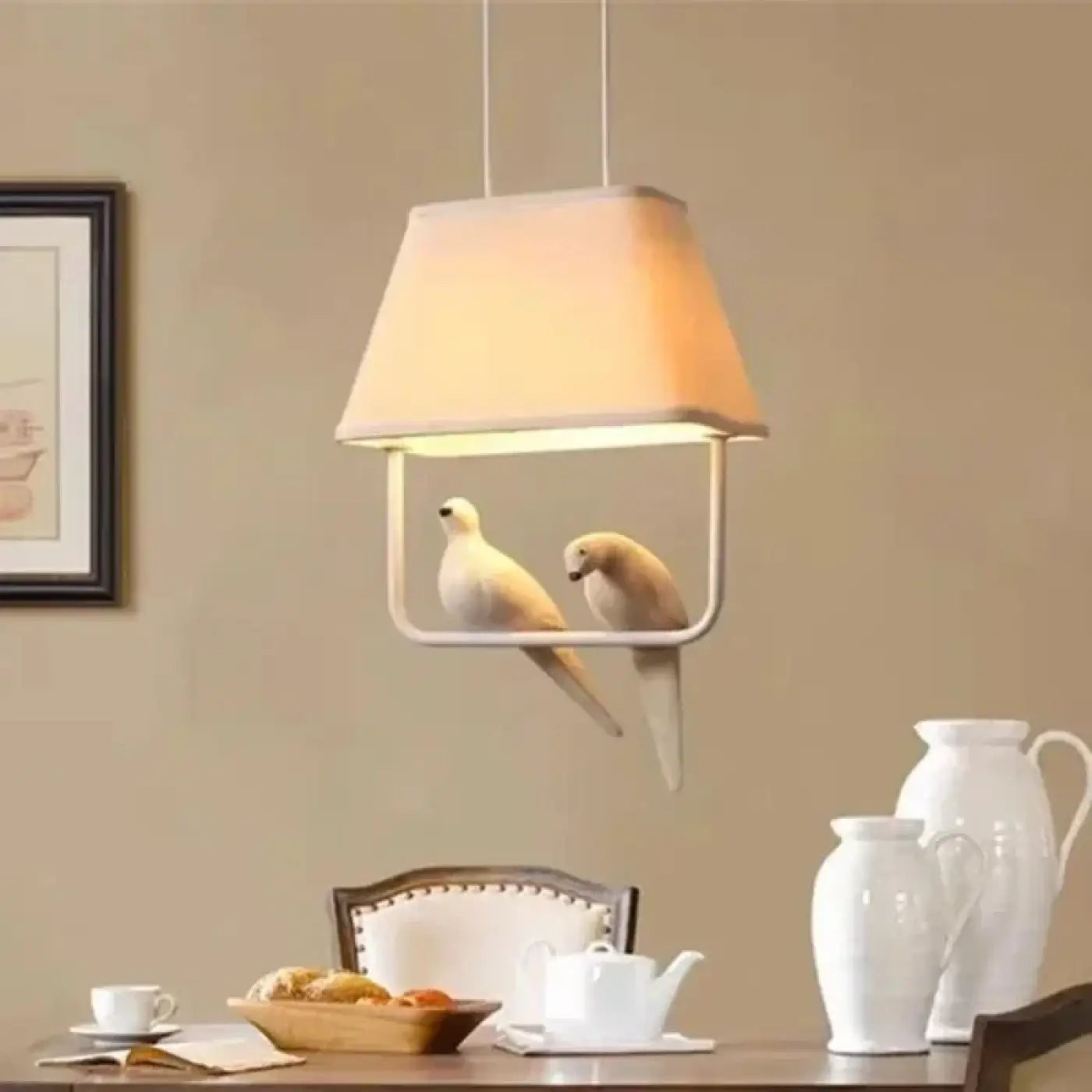 Suspension Luminaire en Tissu - Lumibird