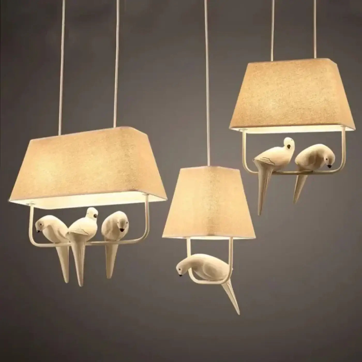 Suspension Luminaire en Tissu - Lumibird