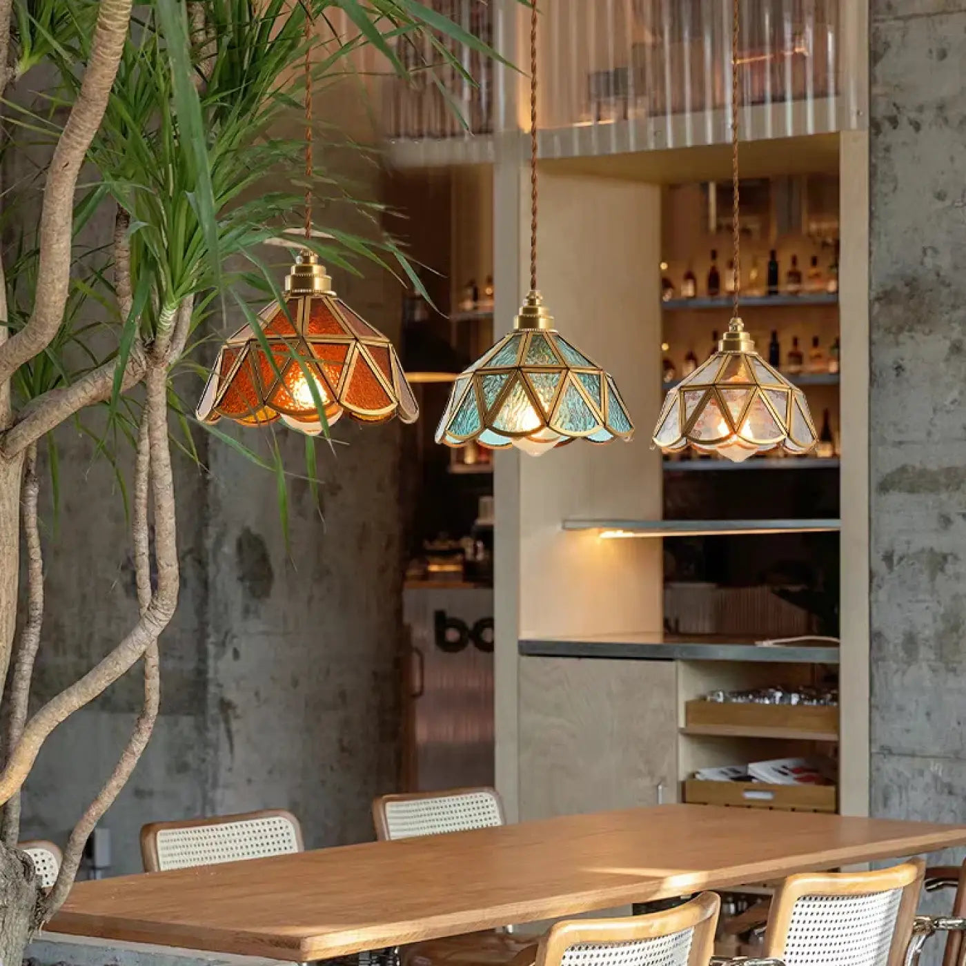 Suspension Luminaire Retro en Verre - Letih