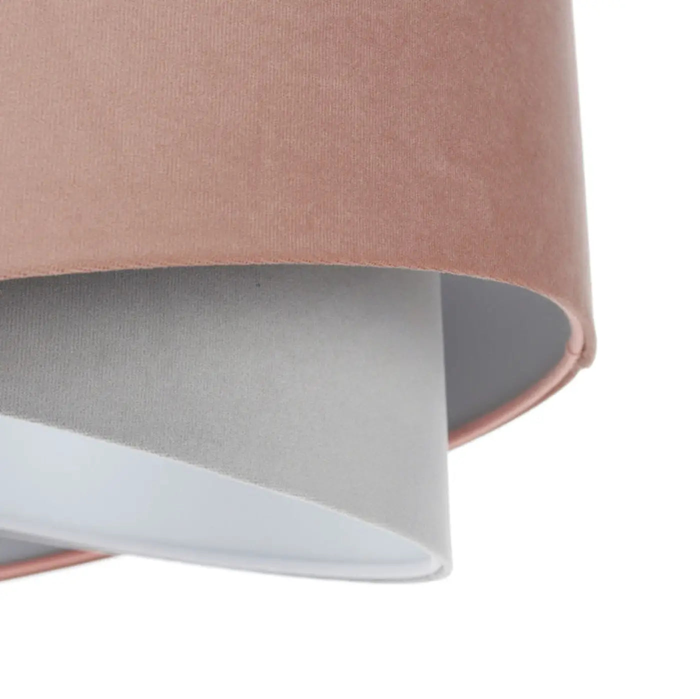 Suspension Luminaire Moderne en Tissu - Galaxy Jasmin (Rose/Gris/Gris Clair)