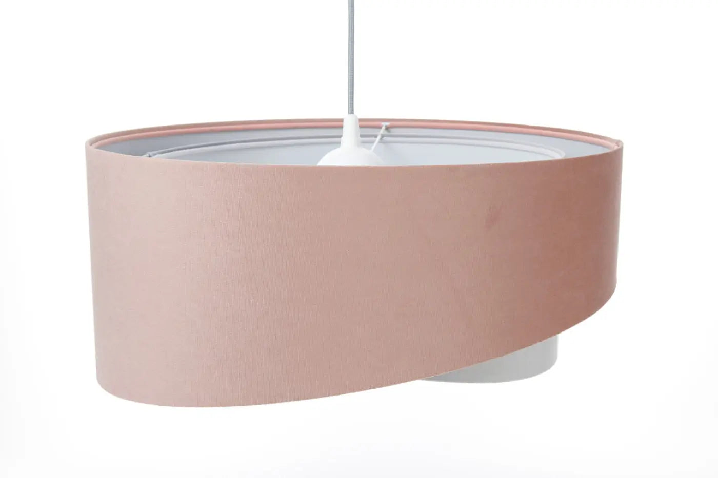 Suspension Luminaire Moderne en Tissu - Galaxy Jasmin (Rose/Gris/Gris Clair)