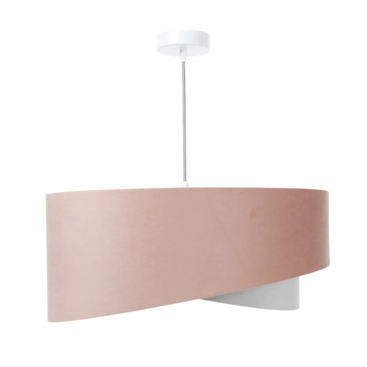 Suspension Luminaire Moderne en Tissu - Galaxy Jasmin (Rose/Gris/Gris Clair)